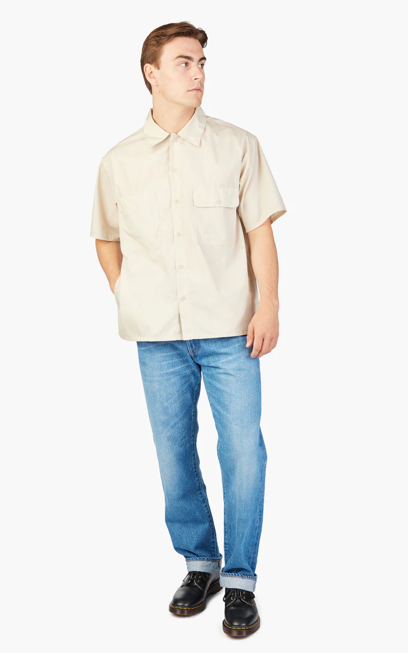 Japan Blue Hauler Shirt Beige - Image 2