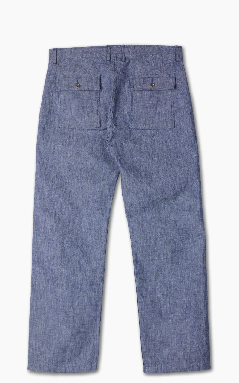 Japan Blue Heavy Chambray Bush Pants Sax - Image 3