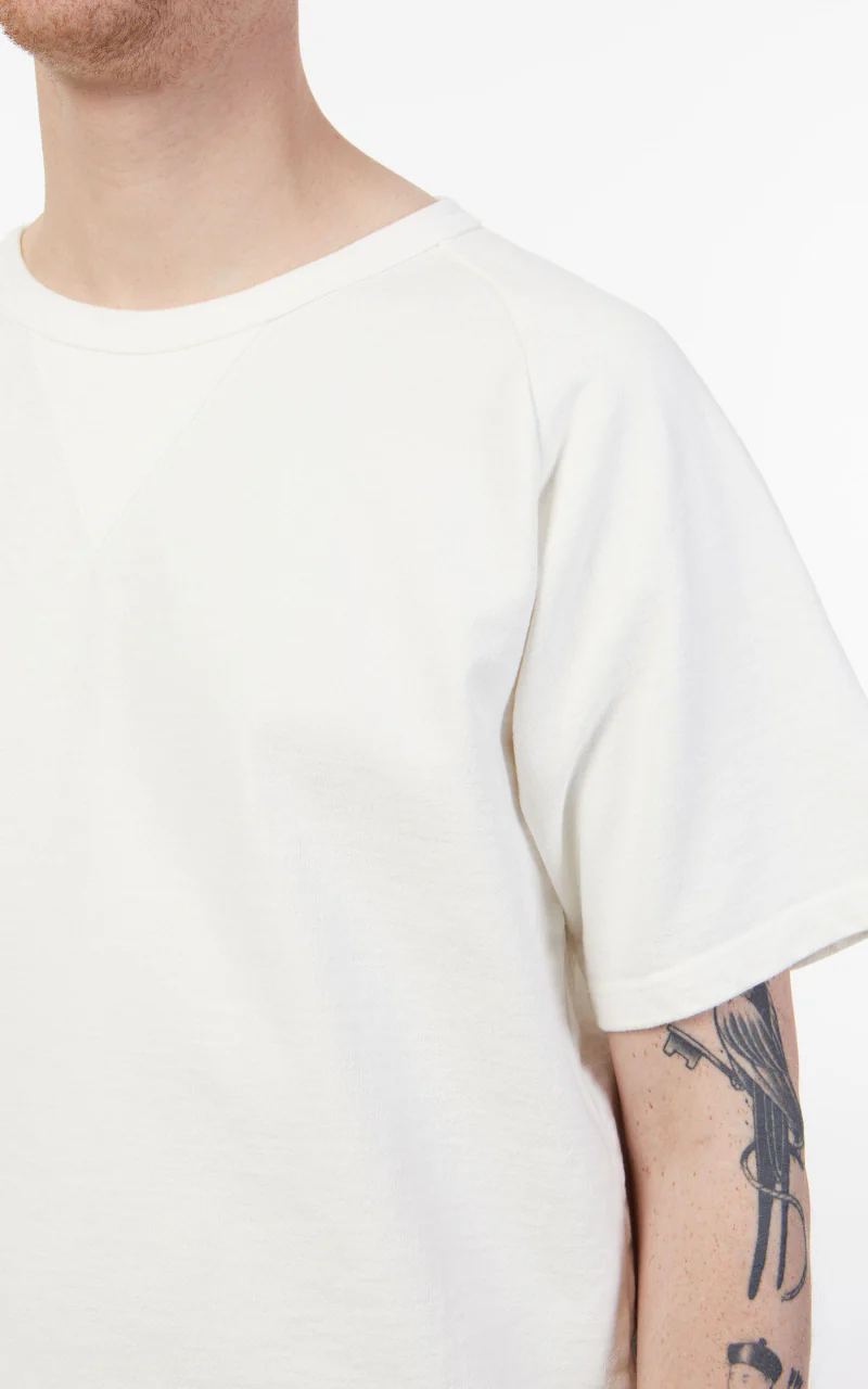 Japan Blue Heavyweight Raglan T-Shirt White 16.5oz - Image 7