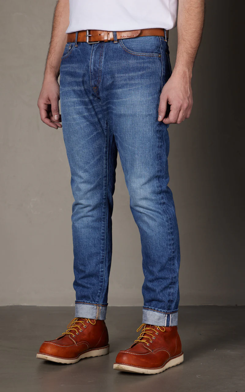 Japan Blue J201 US Cotton Tapered Aging Wash Selvedge 14.8oz - Image 4