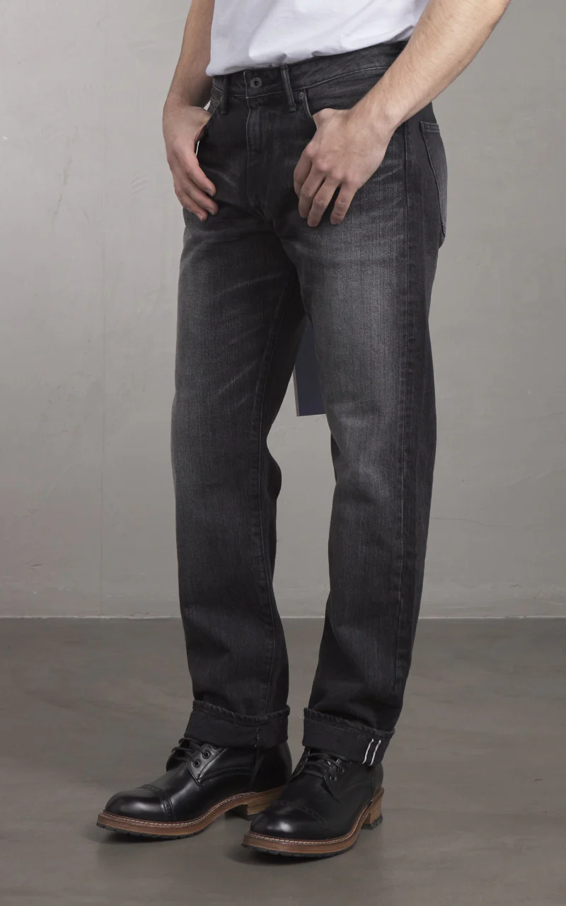 Japan Blue J414 Classic Straight Jeans Selvedge Aging Washed Grey - Image 4