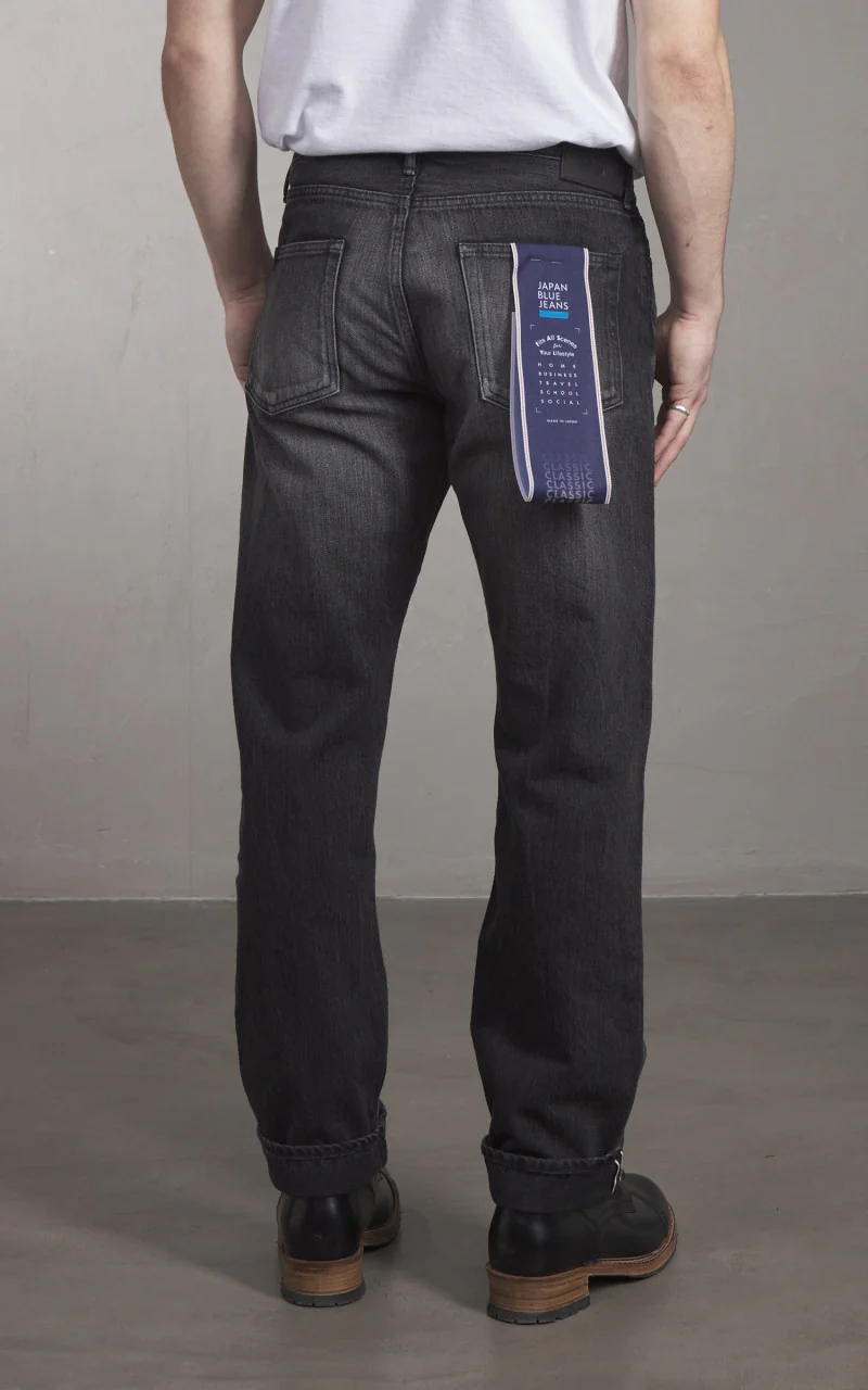 Japan Blue J414 Classic Straight Jeans Selvedge Aging Washed Grey - Image 6