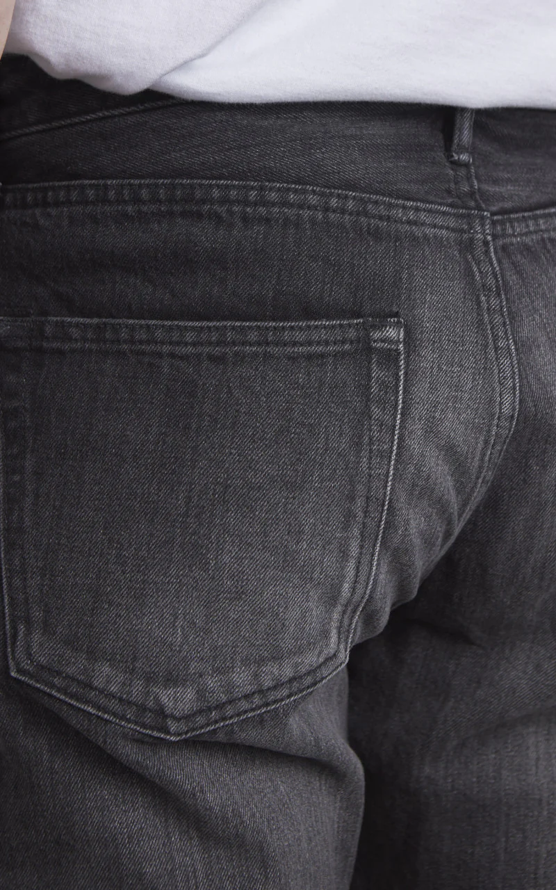 Japan Blue J414 Classic Straight Jeans Selvedge Aging Washed Grey - Image 8