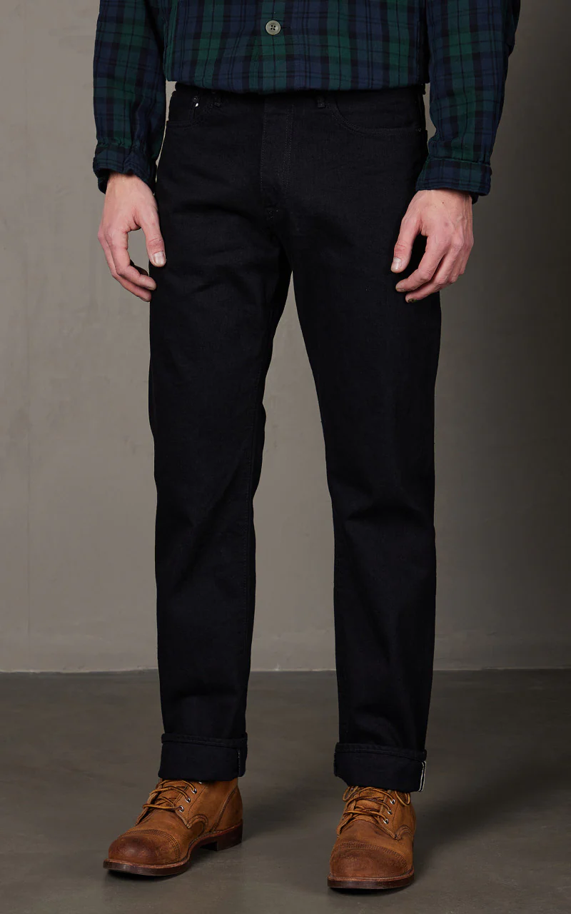 Japan Blue J414 Classic Straight Jeans Selvedge Black 14oz - Image 3