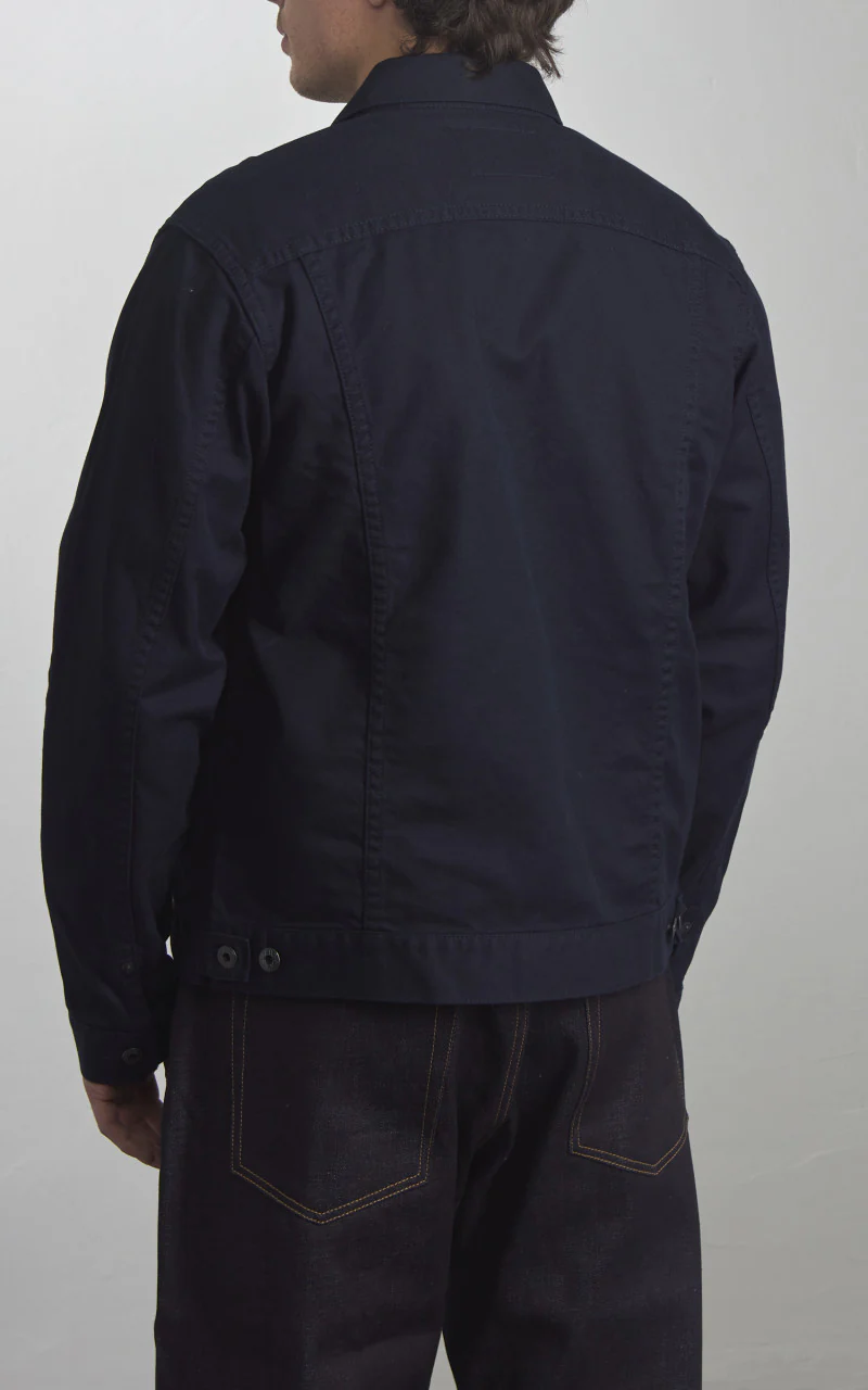 Japan Blue JBGJ1021 French Work Serge Type 2 Denim Jacket Navy - Image 6