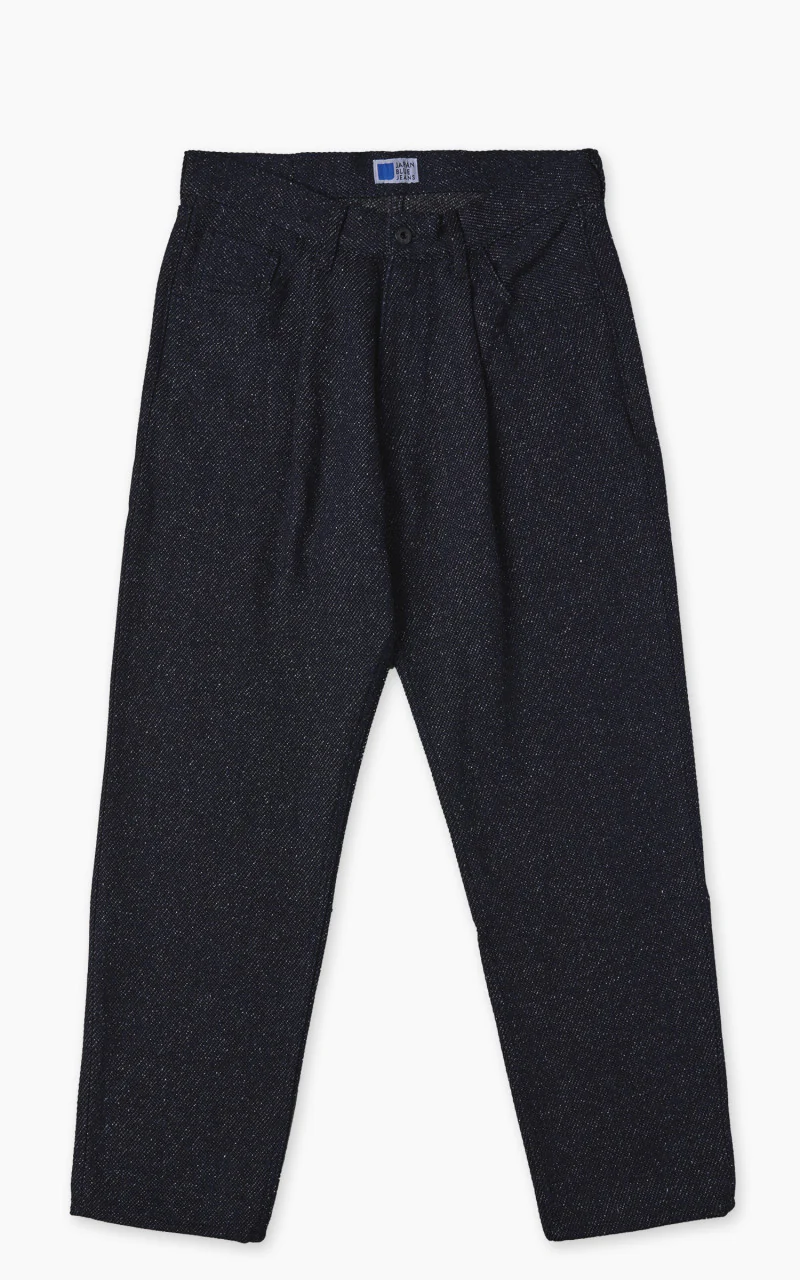Japan Blue Japan Blue JBJE1513 Wide Tapered Tweed Denim 5P Trouser Dark Indigo 12oz