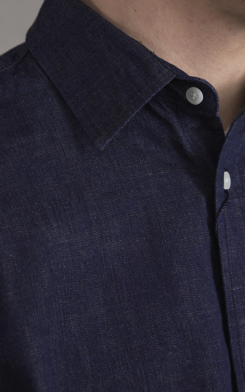 Japan Blue Japan Blue JBLS1010 Denim Shirt Indigo 8oz - Image 4
