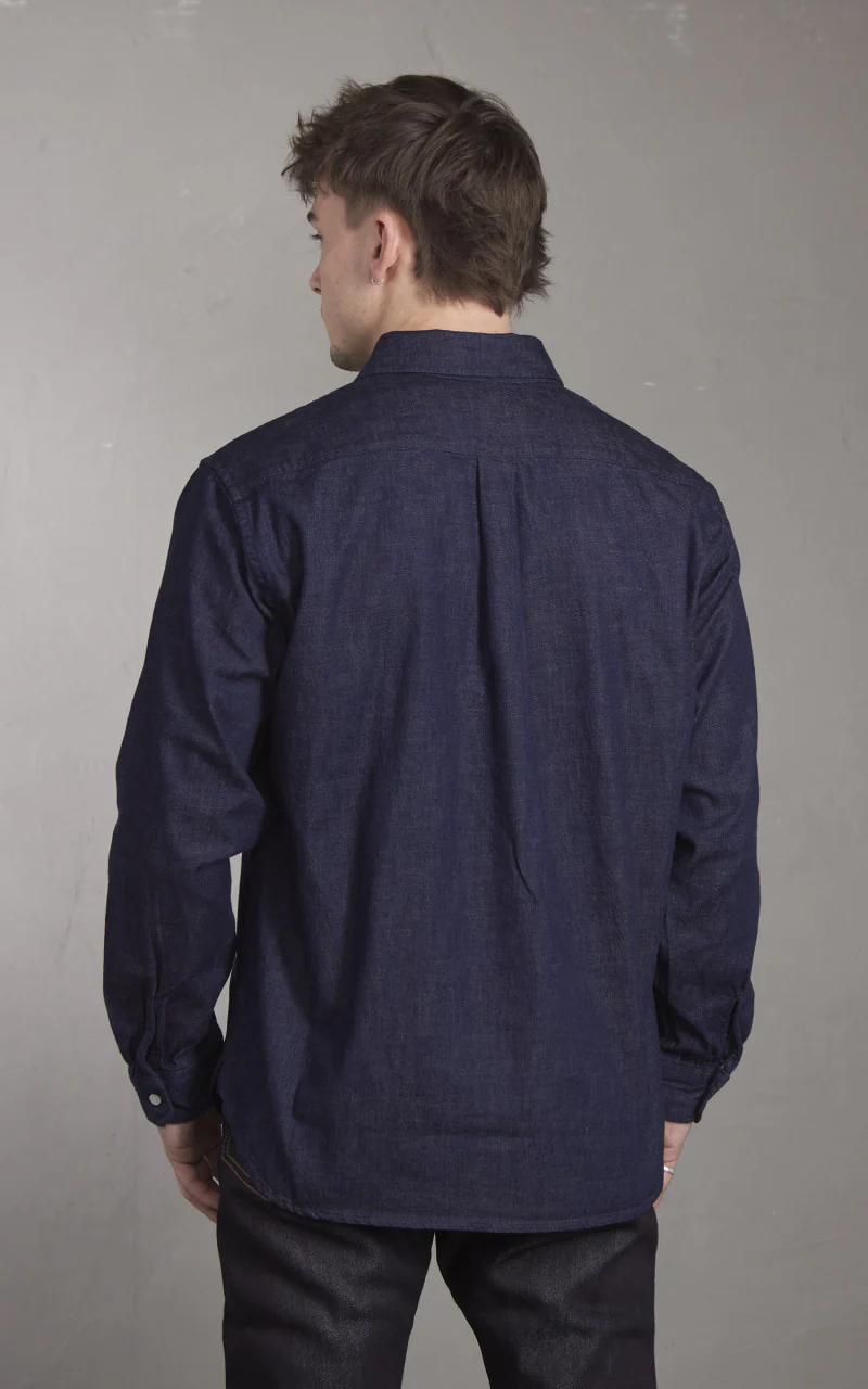 Japan Blue Japan Blue JBLS1010 Denim Shirt Indigo 8oz - Image 5