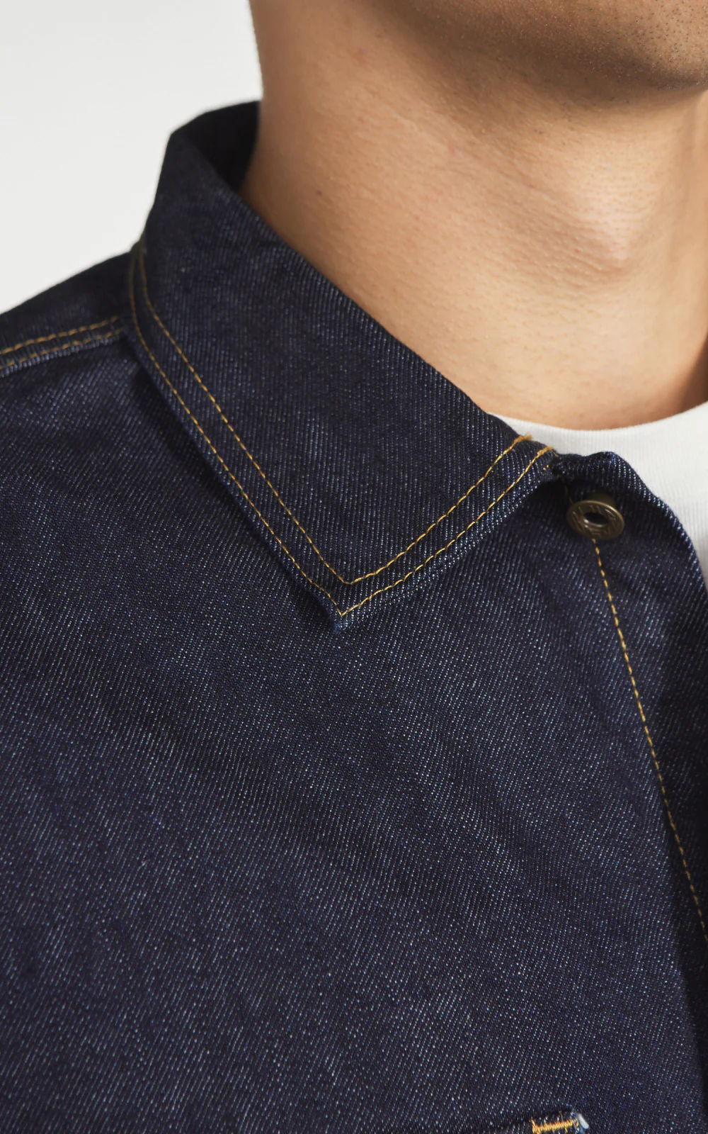 Japan Blue JBLS1017 Denim CPO Shirt Indigo 13oz - Image 4