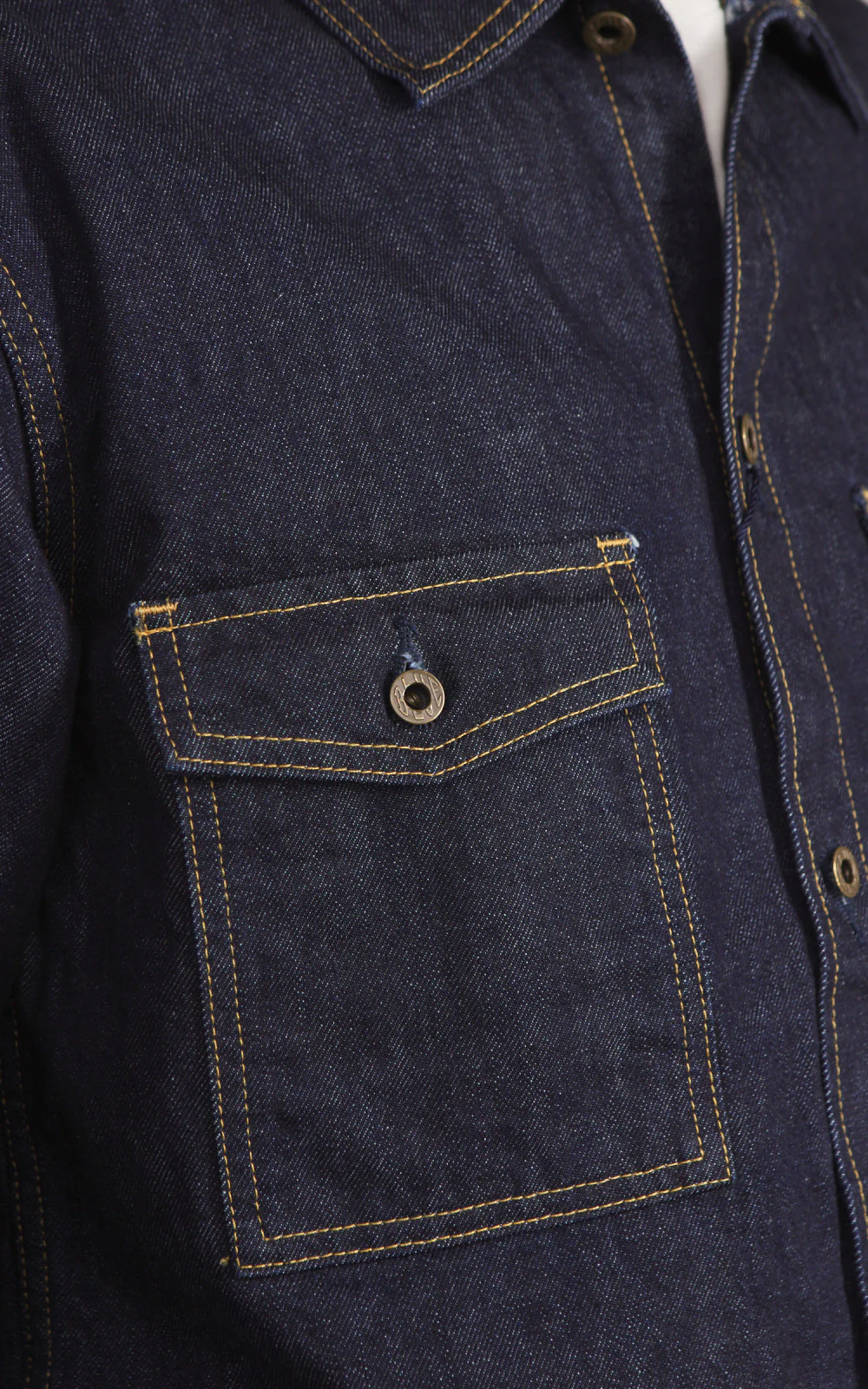 Japan Blue JBLS1017 Denim CPO Shirt Indigo 13oz - Image 6