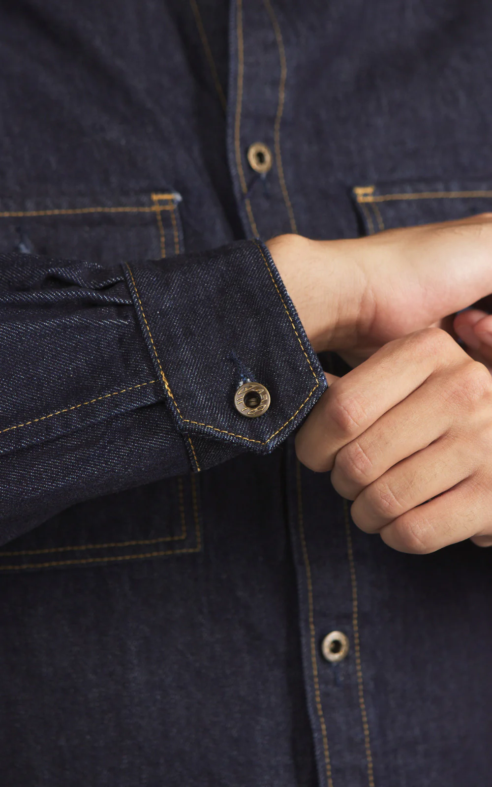 Japan Blue JBLS1017 Denim CPO Shirt Indigo 13oz - Image 7