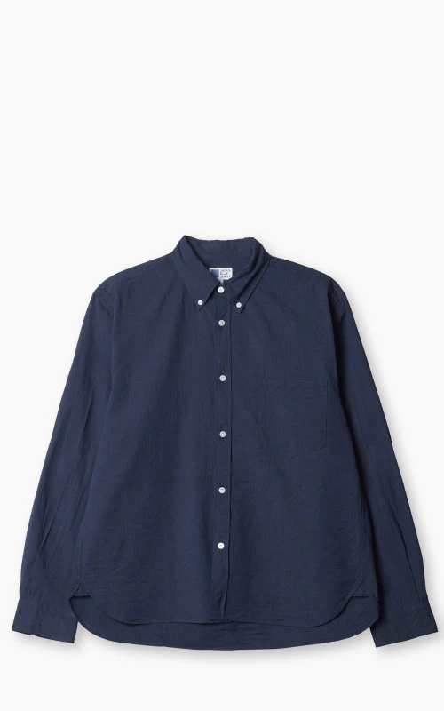 Japan Blue JBLS1042 Cote dIvoire Cotton Selvedge Chambray Shirt Dark Indigo - Image 2