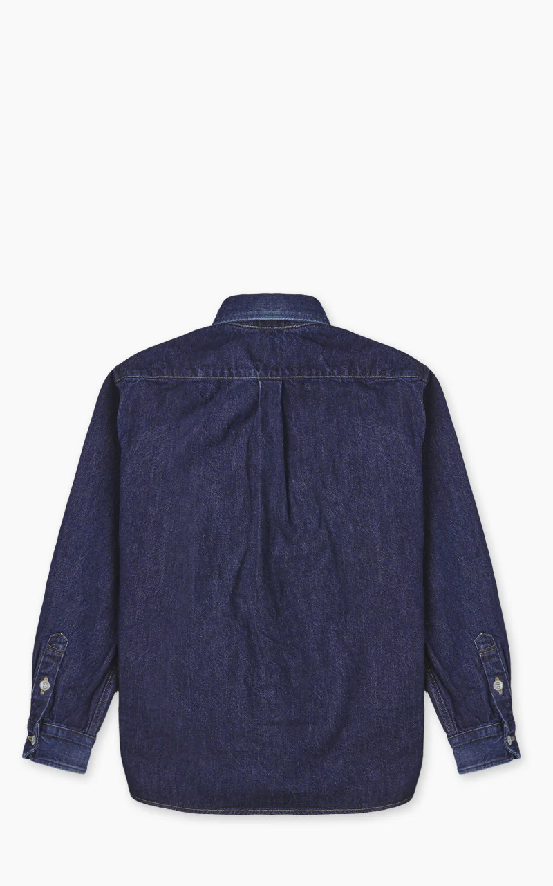 Japan Blue Japan Blue JBLS1049 Denim Shirt Vintage Wash Dark Indigo 13oz - Image 3