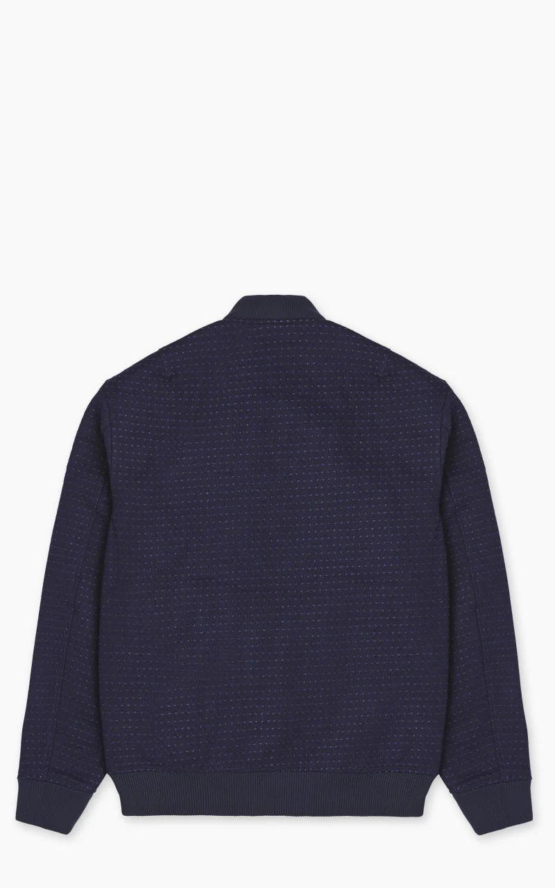Japan Blue JBOT1308 Sashiko Bomber Jacket Dark Indigo - Image 3