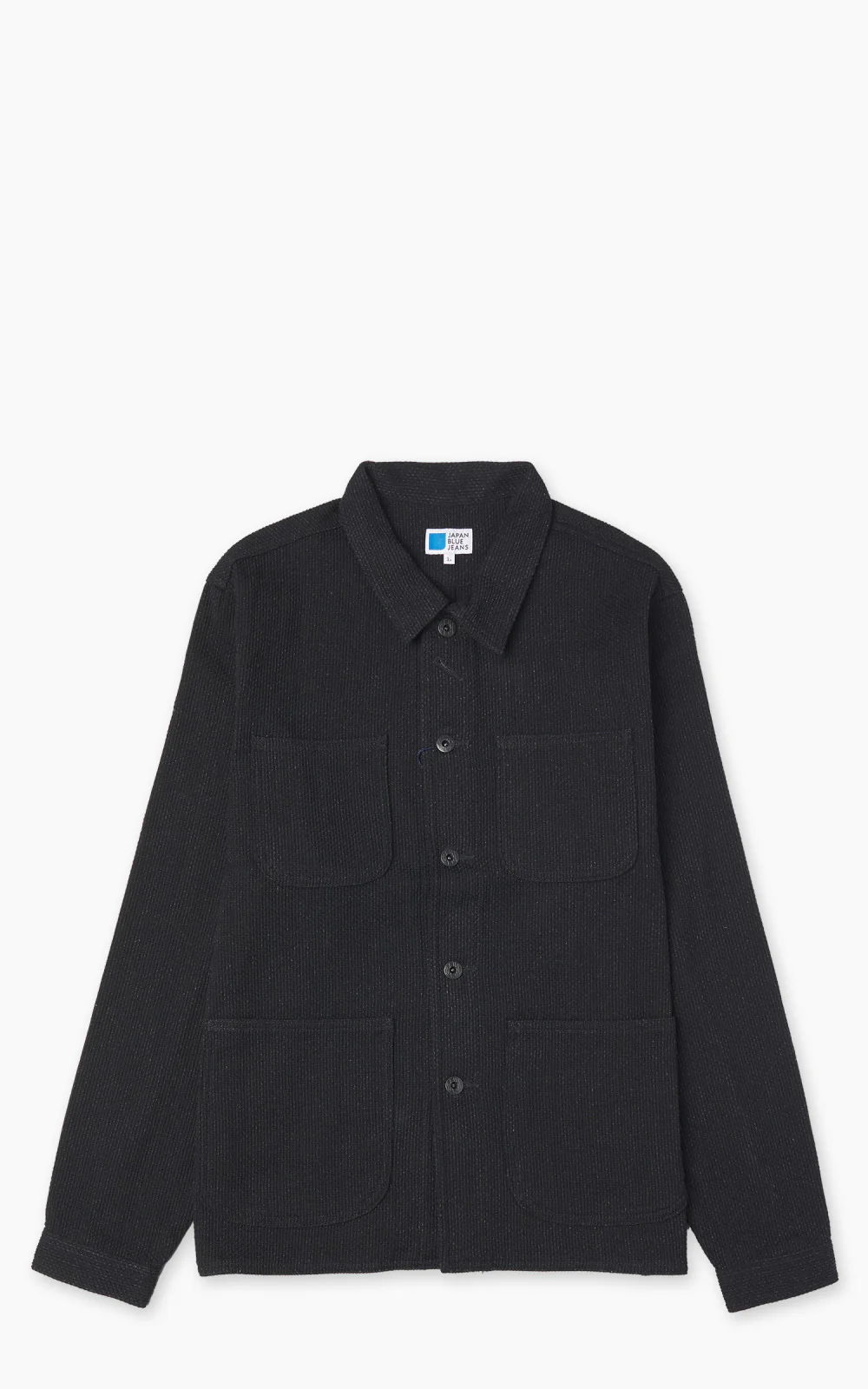 Japan Blue JBOT1324 Sashiko Coverall Jacket Black 11oz