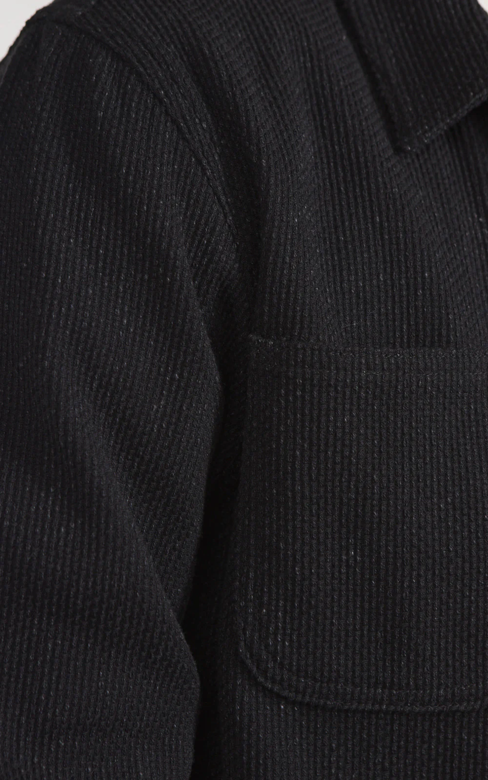 Japan Blue JBOT1324 Sashiko Coverall Jacket Black 11oz - Image 7