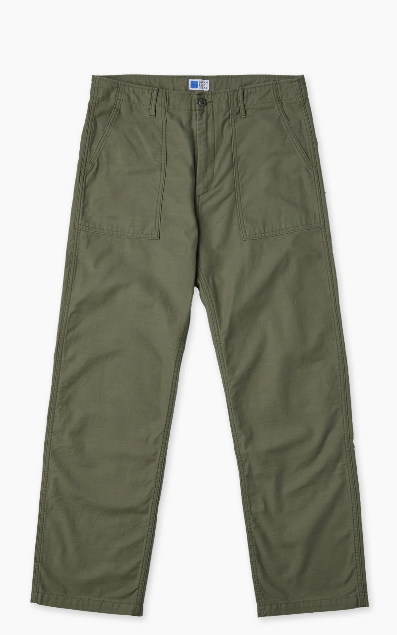 Japan Blue Japan Blue JBPT1000 Military Back Sateen Baker Pants Olive Drab