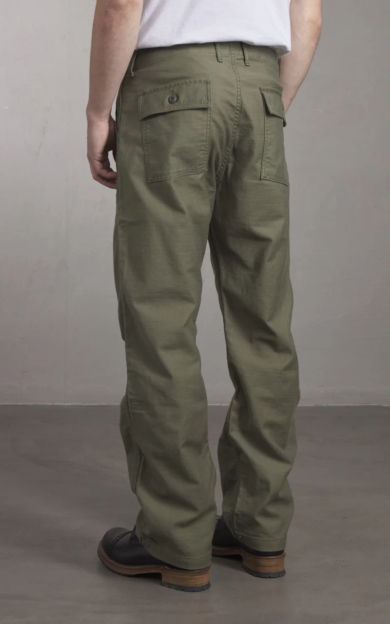 Japan Blue Japan Blue JBPT1000 Military Back Sateen Baker Pants Olive Drab - Image 5
