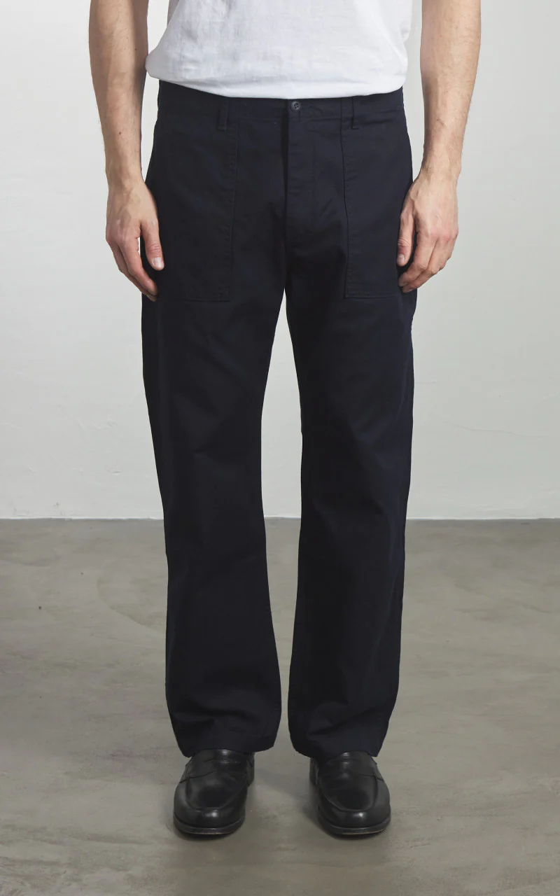 Japan Blue JBPT1016 French Work Serge Baker Pants Navy - Image 2