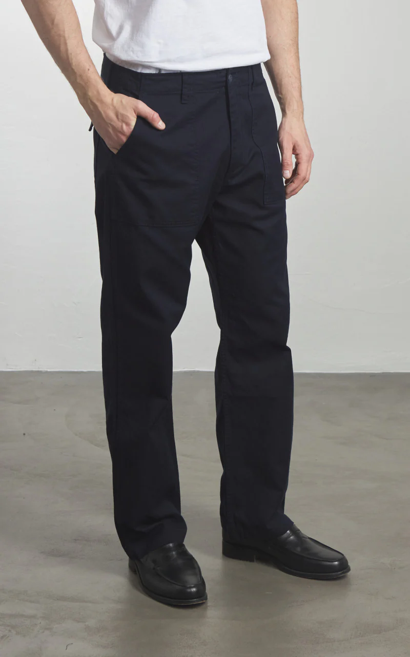 Japan Blue JBPT1016 French Work Serge Baker Pants Navy - Image 4
