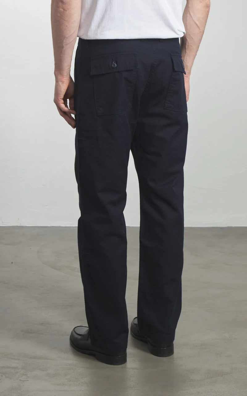 Japan Blue JBPT1016 French Work Serge Baker Pants Navy - Image 5