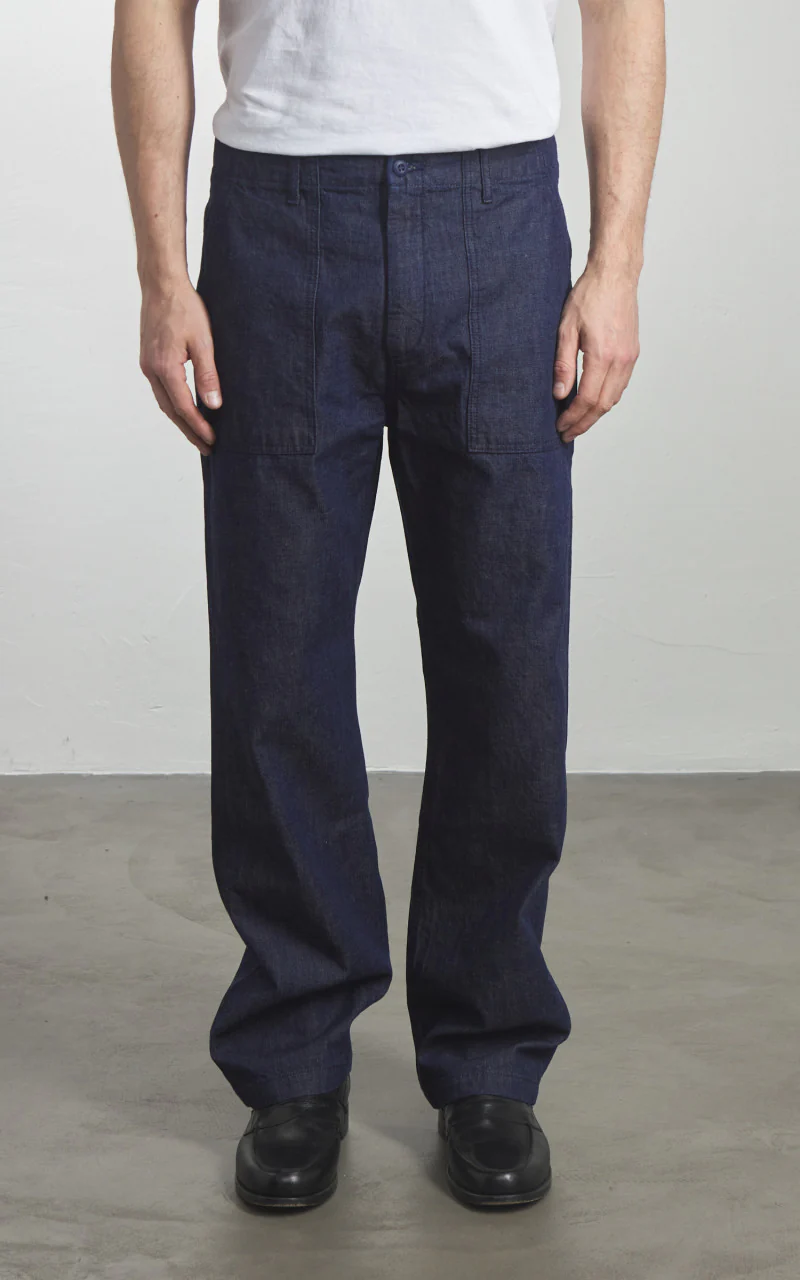 Japan Blue JBPT1017 Military Denim Baker Pants Indigo 10oz - Image 2
