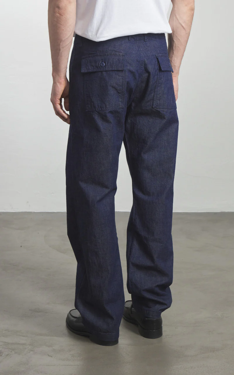 Japan Blue JBPT1017 Military Denim Baker Pants Indigo 10oz - Image 5
