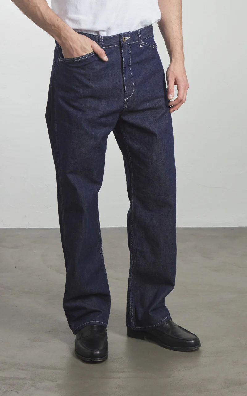 Japan Blue JBPT1021 Wide Military Denim Carpenter Pants Indigo 10oz - Image 4