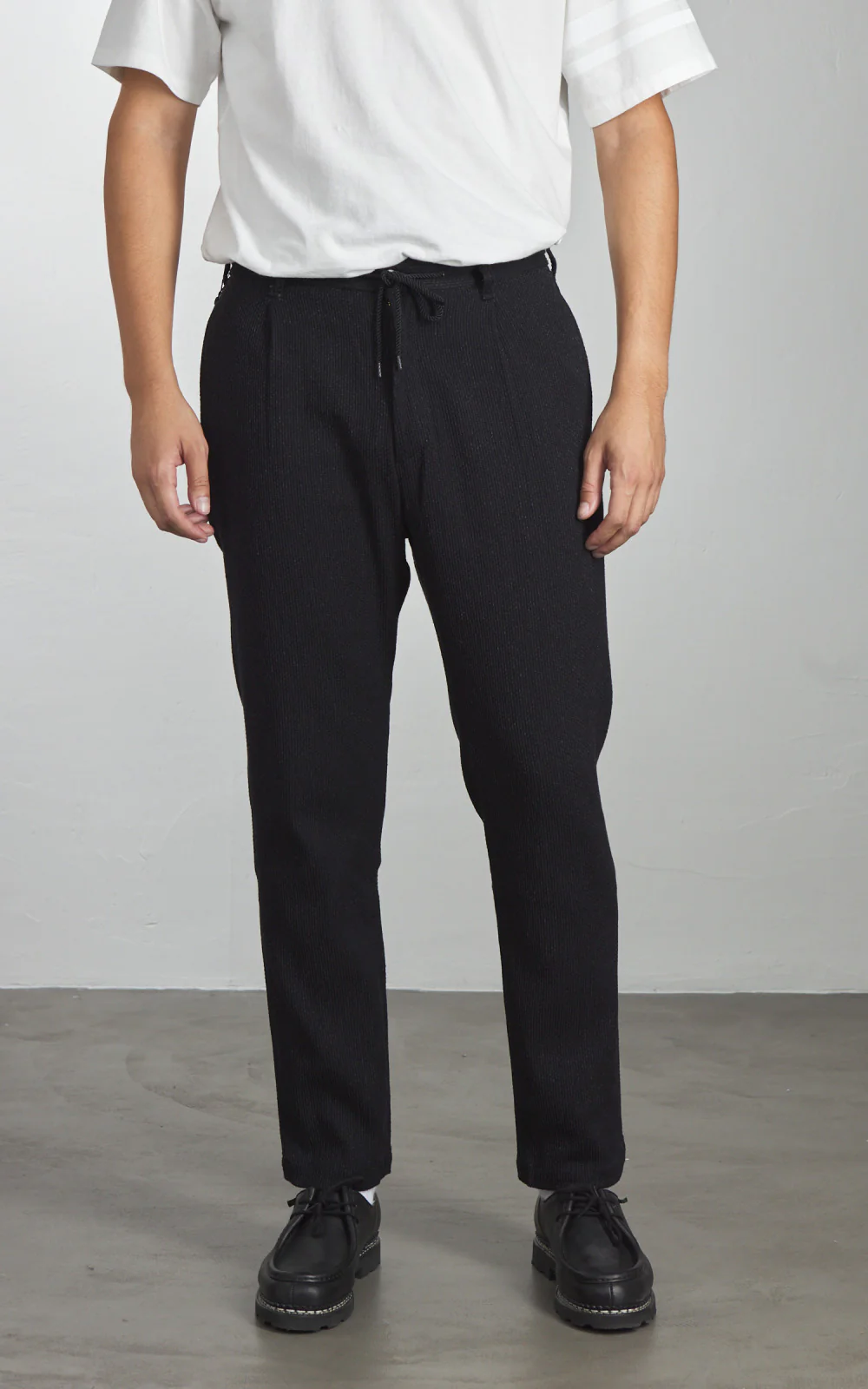 Japan Blue JBPT1024 Sashiko Easy Tapered Pants Black 11oz - Image 2