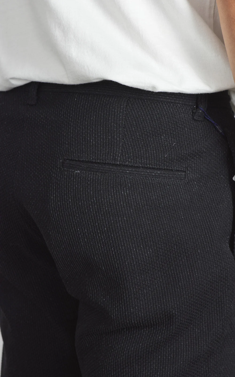Japan Blue JBPT1024 Sashiko Easy Tapered Pants Black 11oz - Image 7