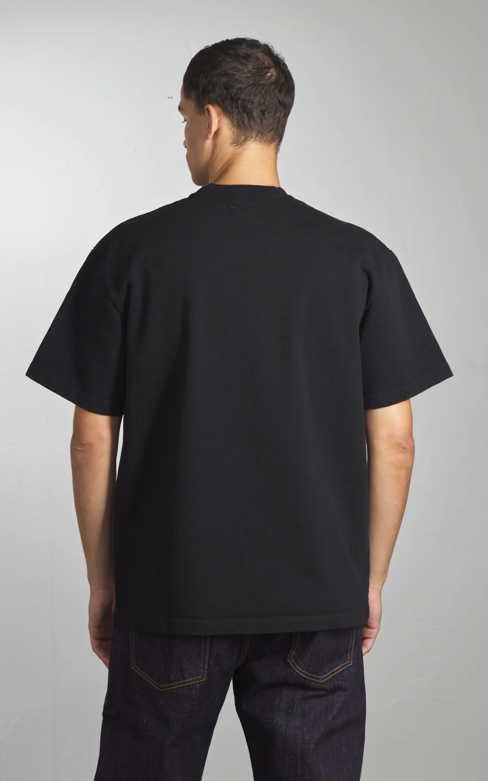 Japan Blue JBTS1020 Inlay S/S T-Shirt Black - Image 5