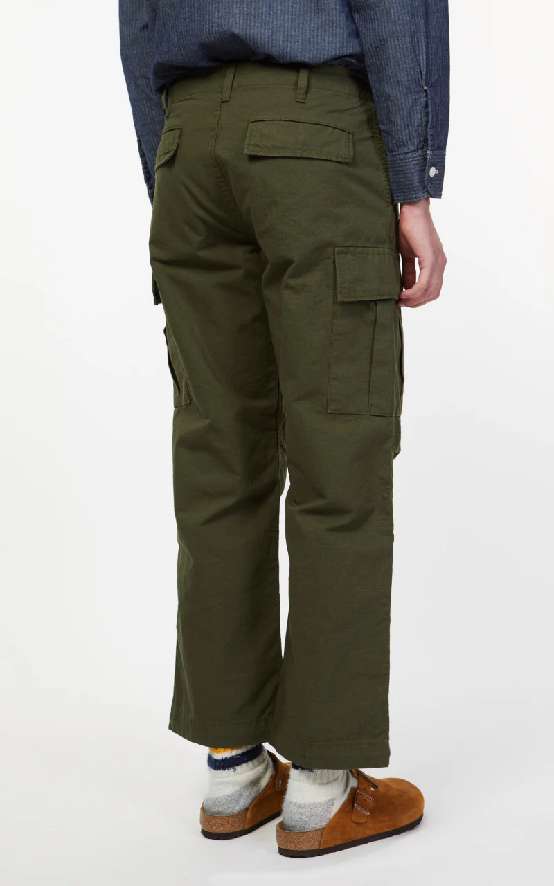 Japan Blue Modern Military Cargo Pants Ripstop Olive Drab - Image 6