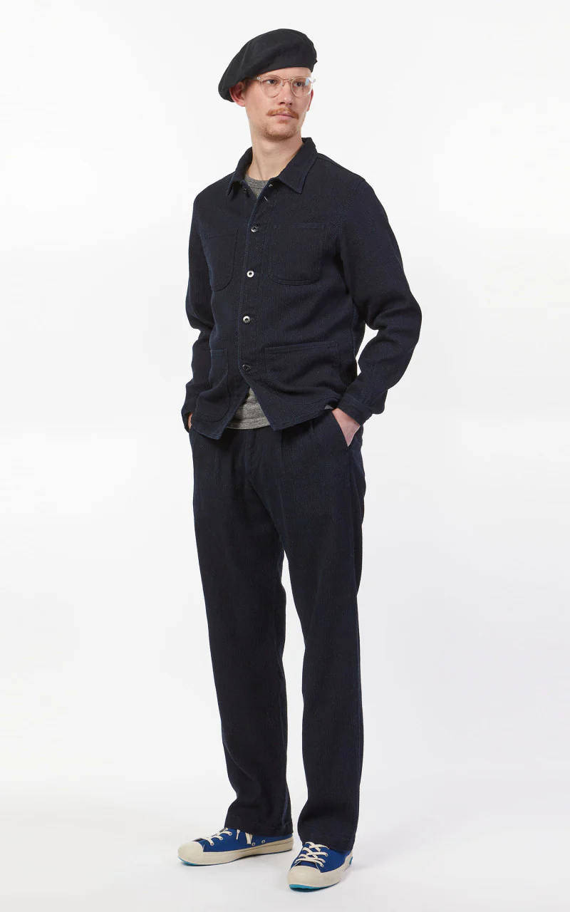 Japan Blue Sashiko Monpe Pant Indigo - Image 3