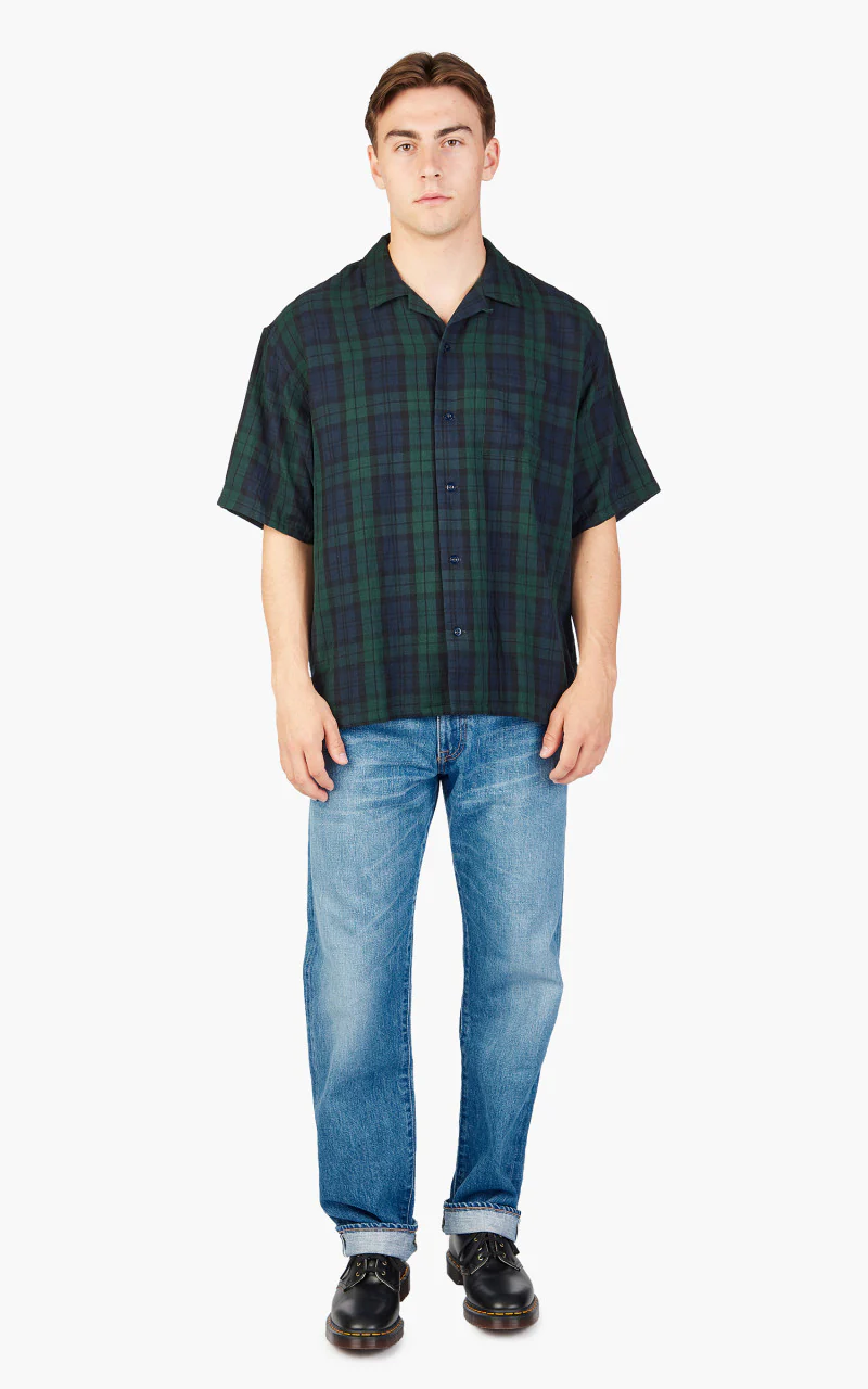 Japan Blue Weekend Shirt Green - Image 2