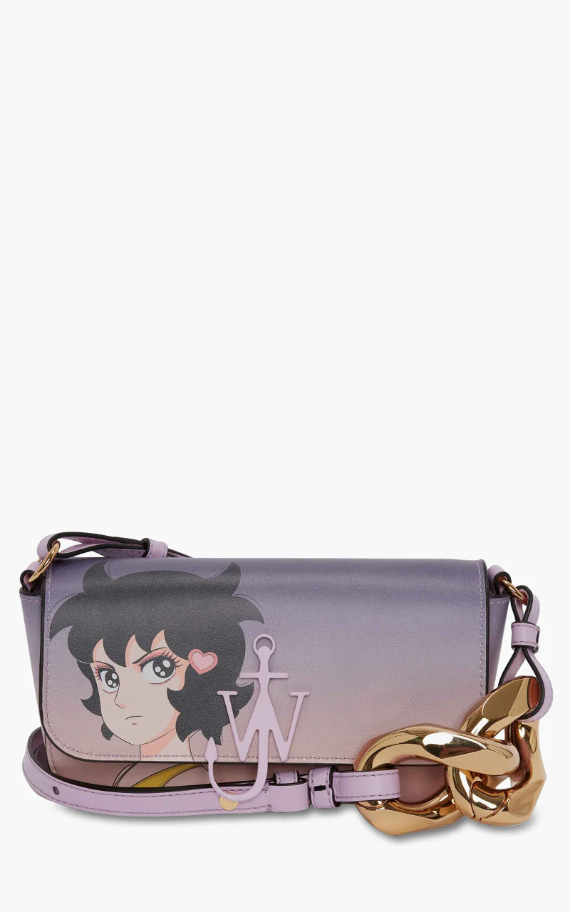 JW Anderson Chain Baguette Anchor Bag Lilac - Image 3