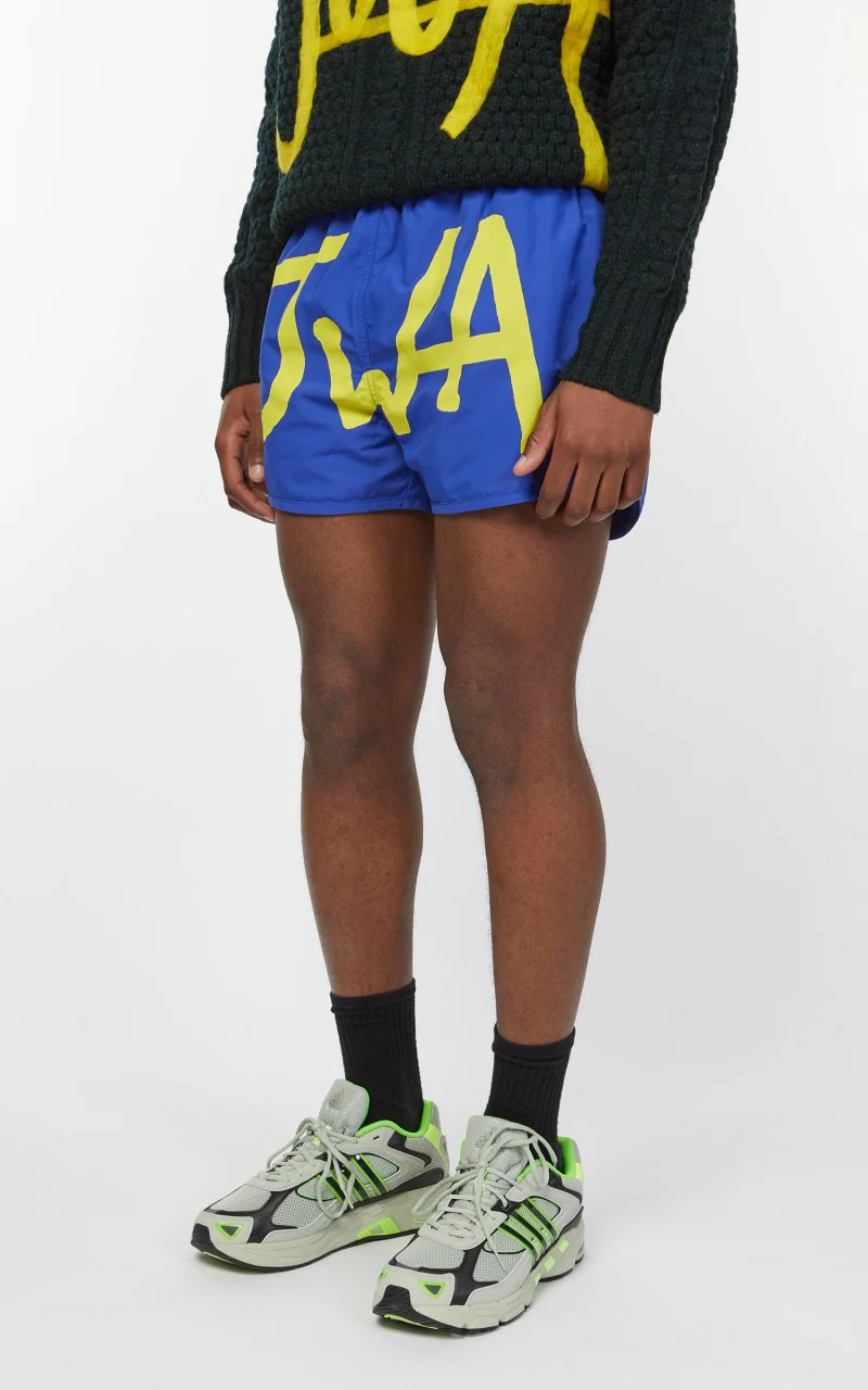 JW Anderson JWA Logo Swimshorts Blue/Green - Image 4