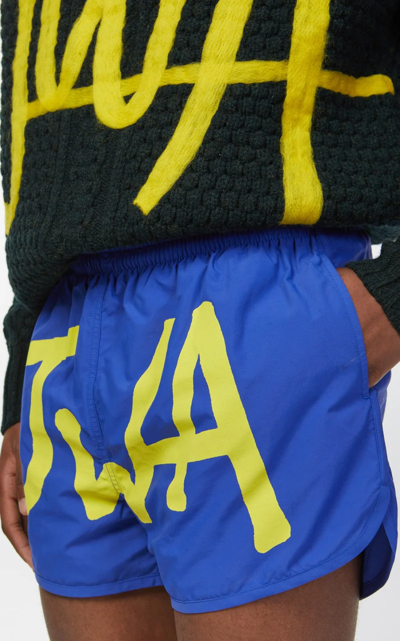 JW Anderson JWA Logo Swimshorts Blue/Green - Image 8
