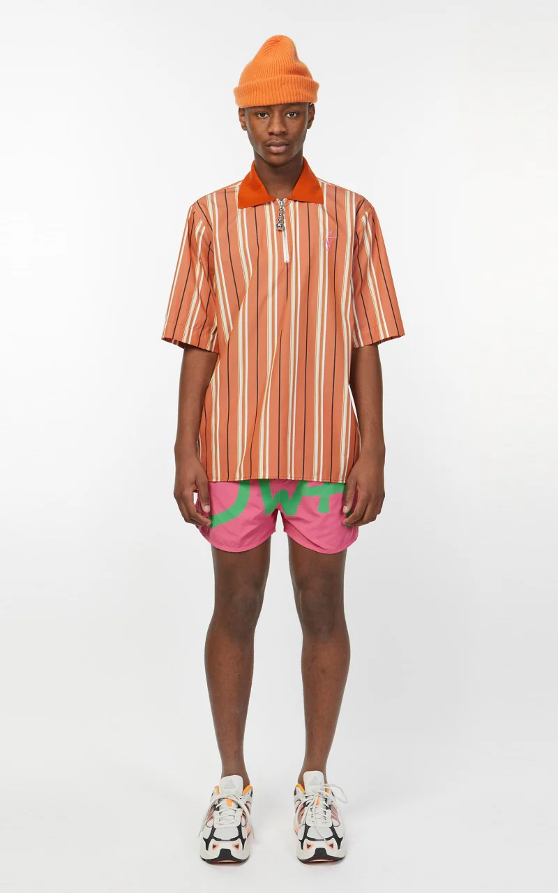 JW Anderson JWA Logo Swimshorts Pink/Green - Image 2