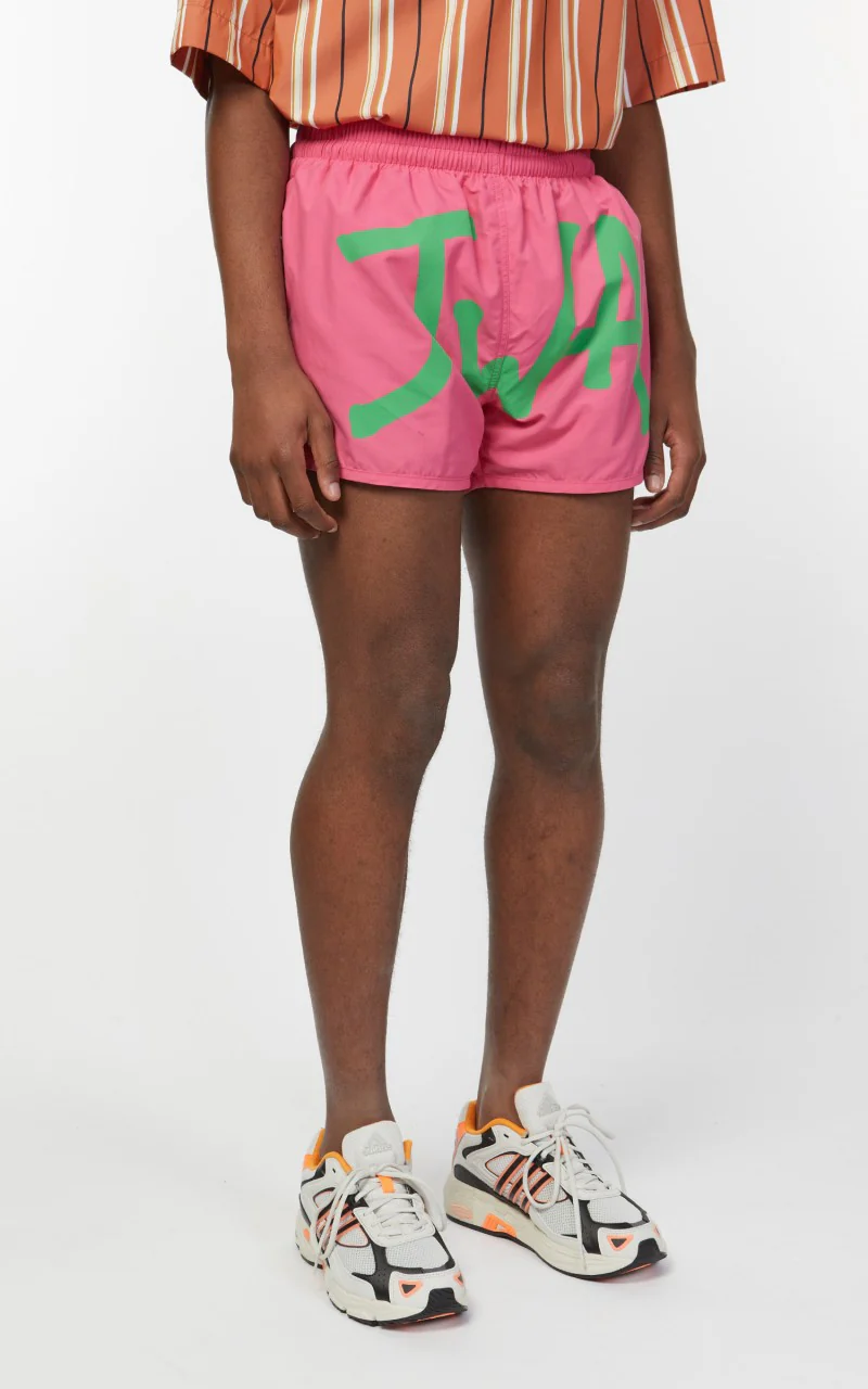 JW Anderson JWA Logo Swimshorts Pink/Green - Image 5