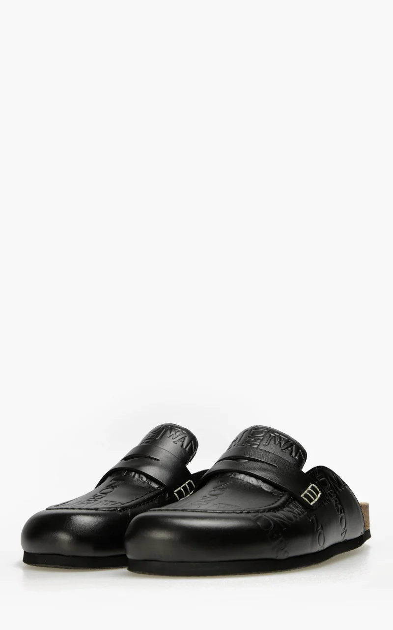 JW Anderson Loafer Embossed Grid WMS Black - Image 2
