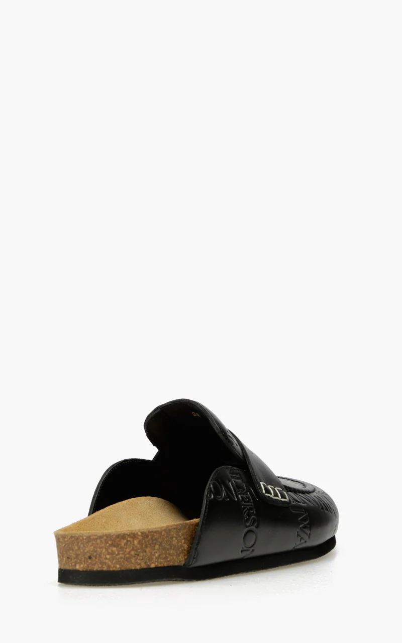 JW Anderson Loafer Embossed Grid WMS Black - Image 4