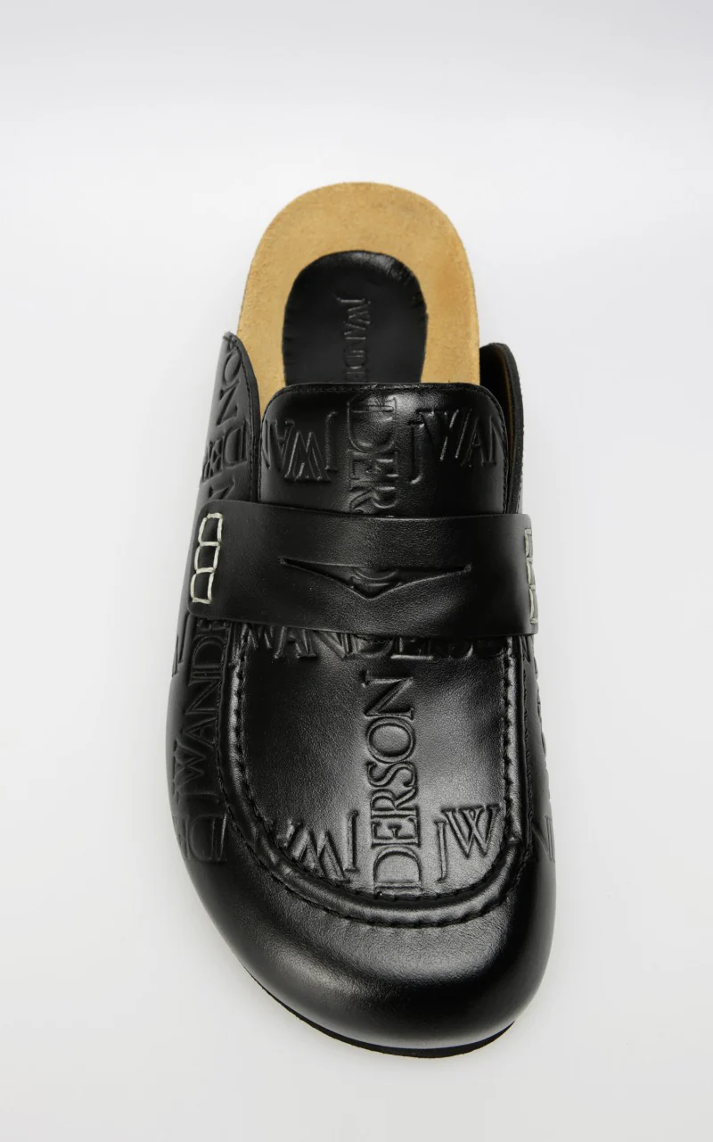 JW Anderson Loafer Embossed Grid WMS Black - Image 5