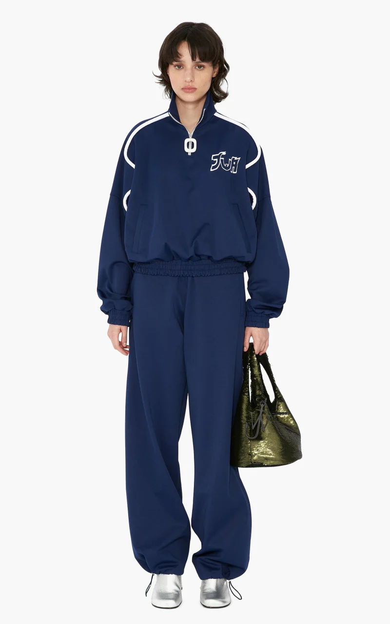 JW Anderson RH Chest Logo Track Top Blue/White - Image 2