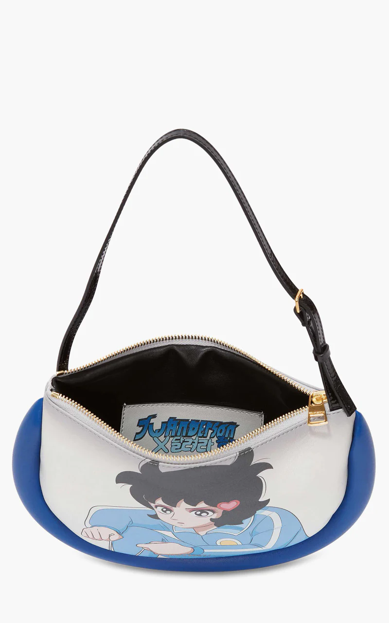 JW Anderson The Bumper Moon Bag Blue - Image 3