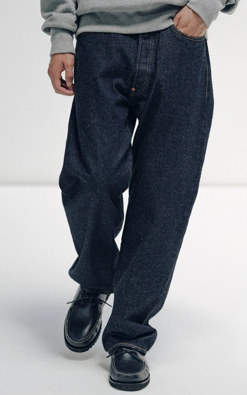 Kaptain Sunshine 1930 Straight Denim Pants One Wash Indigo - Image 2