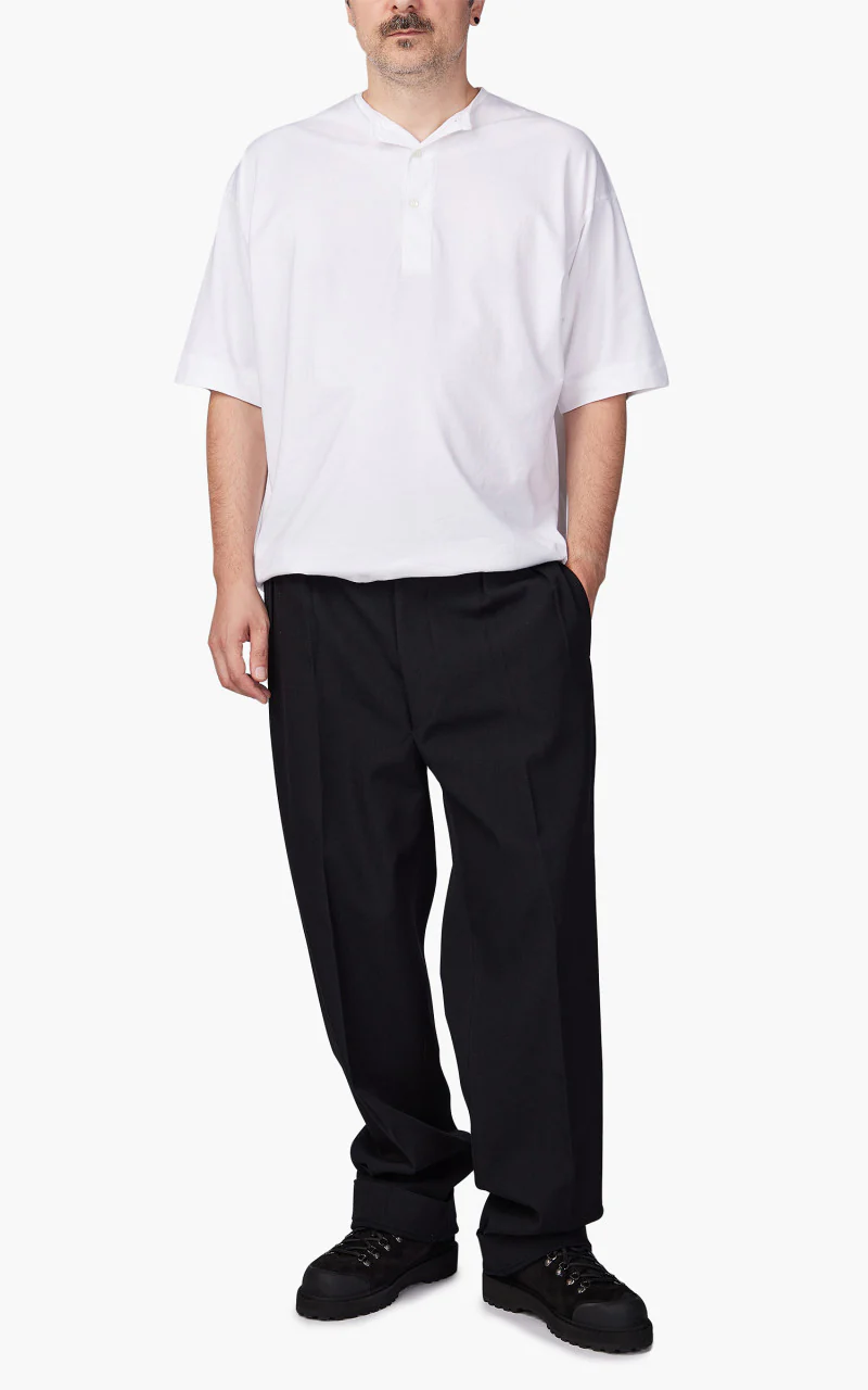 Kaptain Sunshine 2 Pleats Trousers Wool/Cotton Black - Image 2