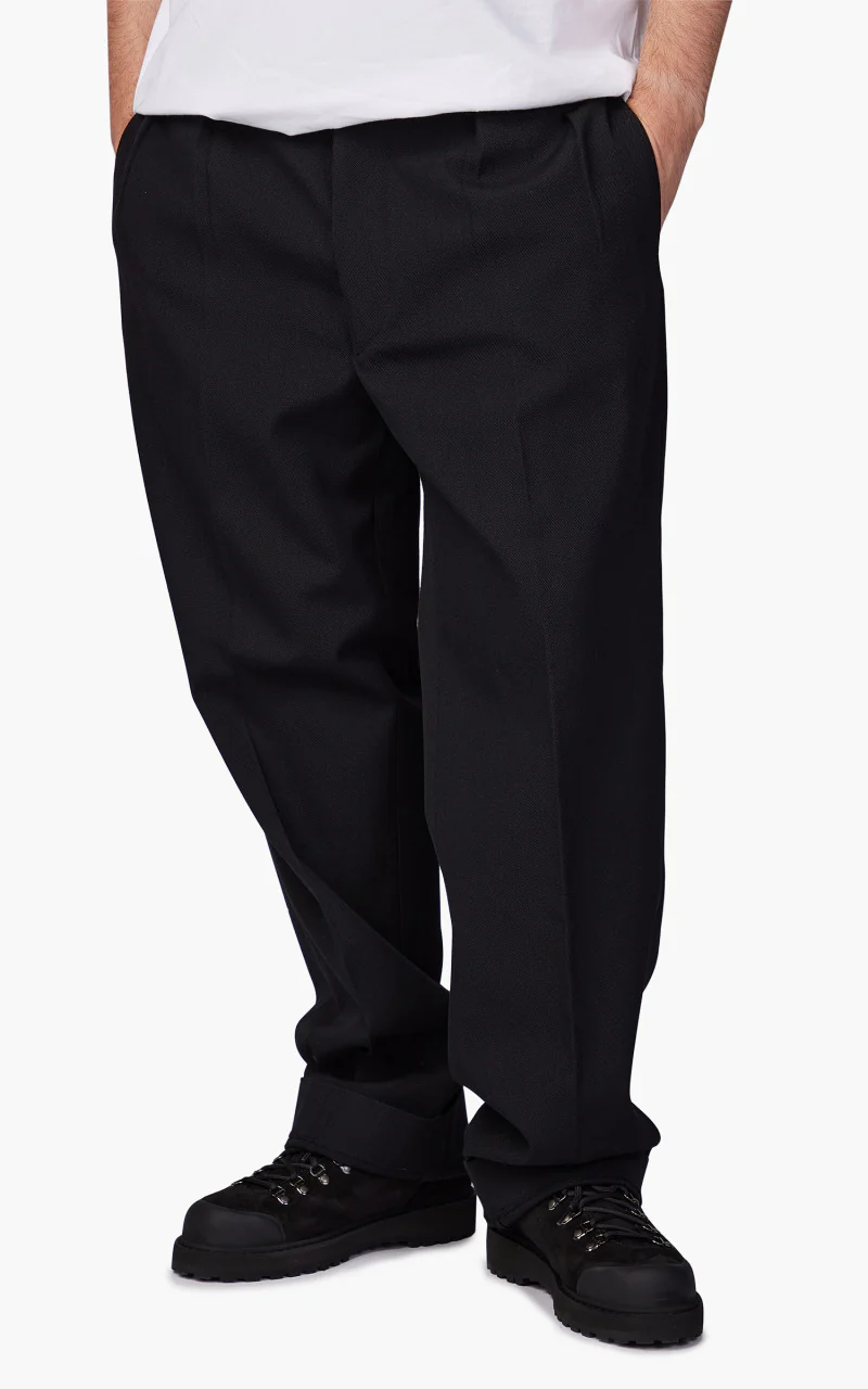 Kaptain Sunshine 2 Pleats Trousers Wool/Cotton Black - Image 3