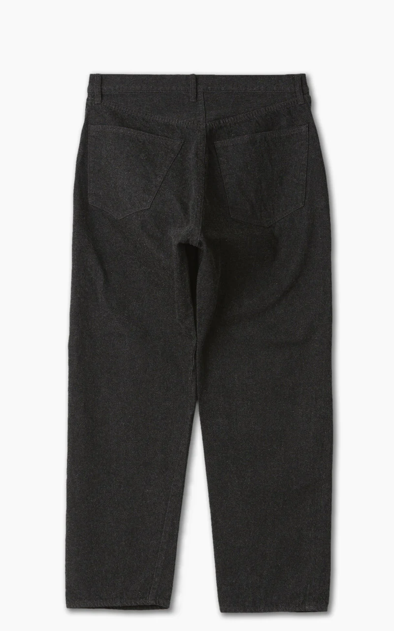 Kaptain Sunshine 5P Zipper Front Denim Pants Black One Wash - Image 3