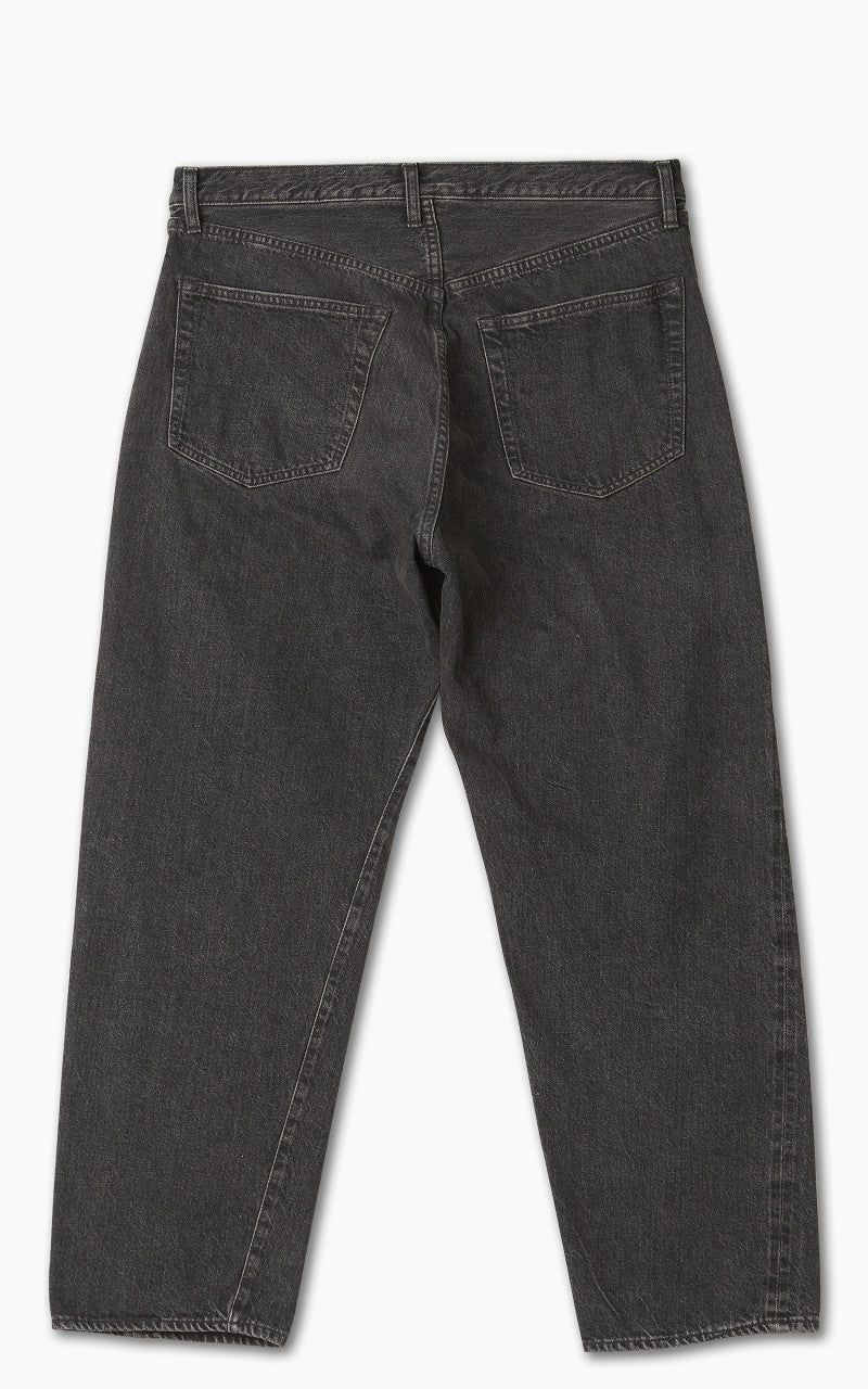 Kaptain Sunshine 5P Zipper Front Denim Pants Black Used Wash - Image 2