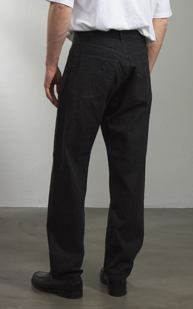 Kaptain Sunshine 5P Zipper Front Denim Pants One Wash Black - Image 5